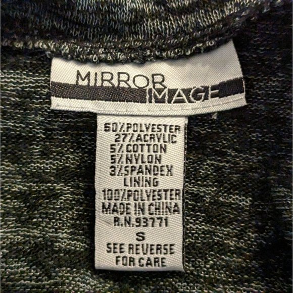 Mirror Image long sleeve black and gray‎ comfortable Bohemian Cowl neck Tunic S - Picture 3 of 6